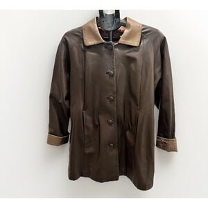 M&R Moda in Pelle Firenze Italian  Lambskin  Buttery Leather  jacket Mob Wife 6